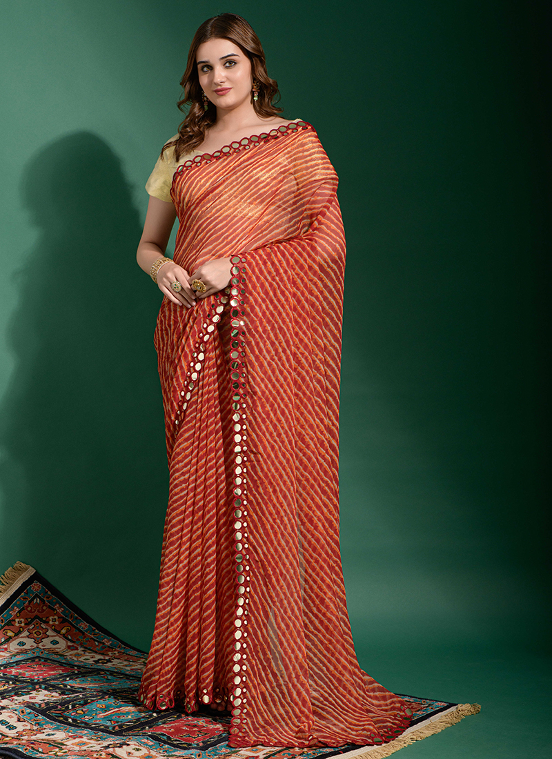 Designer Red Heavy Lace Saree Collection at Rs.2599/Piece in bhuj-kutch  offer by Bridal The Lady s Dreamland