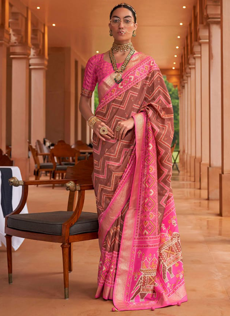 Hampton Golden Banarasi Raw Silk Saree – MySilkLove