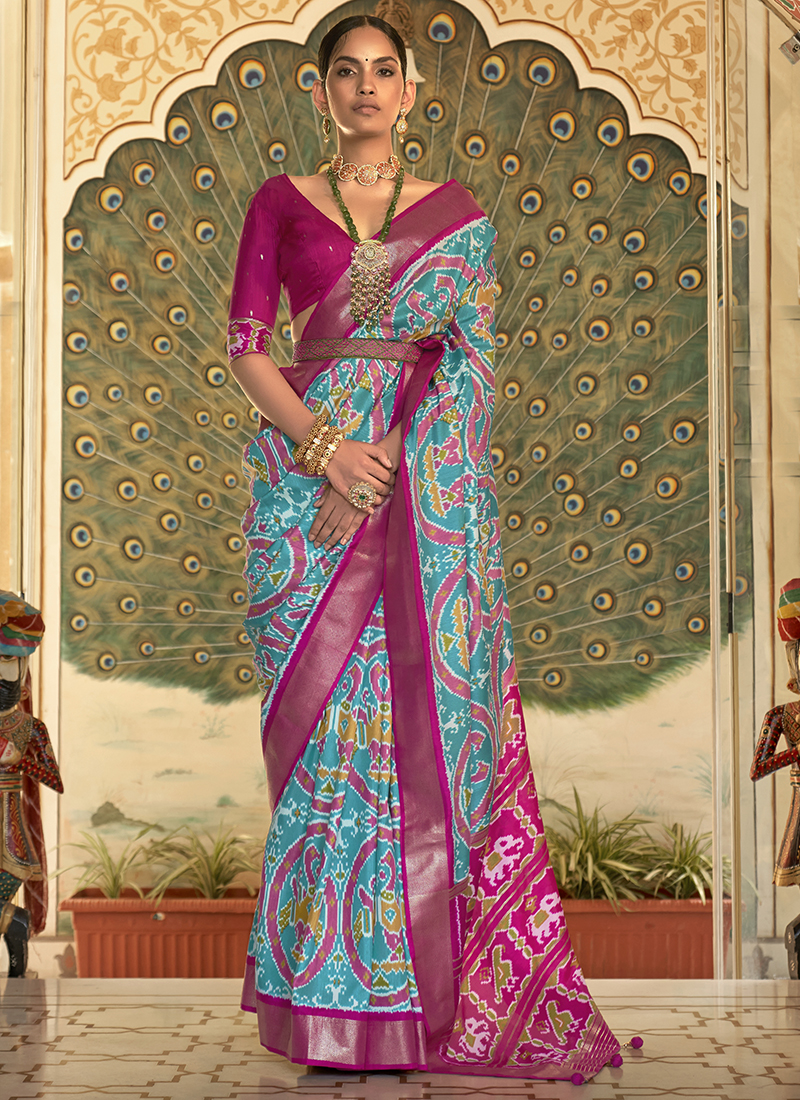 Pink Zari Woven Silk Saree With Heavy Pallu 4908SR02