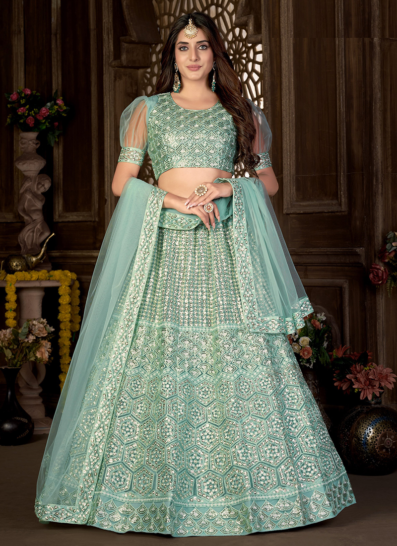Beautiful Blue Color Lehenga Choli For Wedding – Joshindia