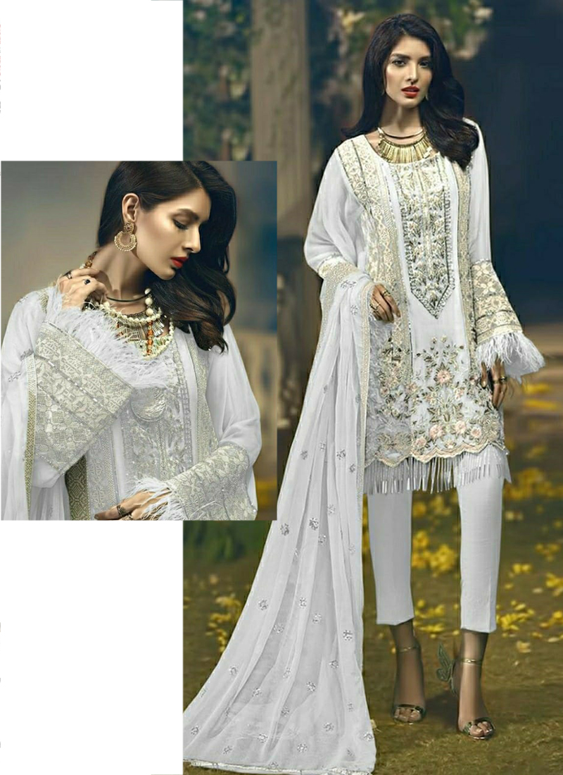 Share 232+ white colour pakistani suits best