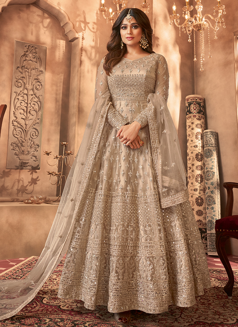 Butterfly Net Anarkali Suit Wedding Exquisite Buy Now at 30% Off