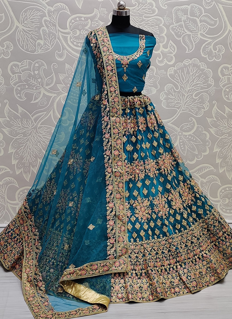 Sizzling Black Color Designer Silk Diamond Embroidered Work Wedding Wear  Lehenga Choli – Kirdaram