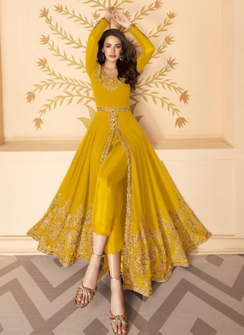 Frock suit hotsell yellow colour