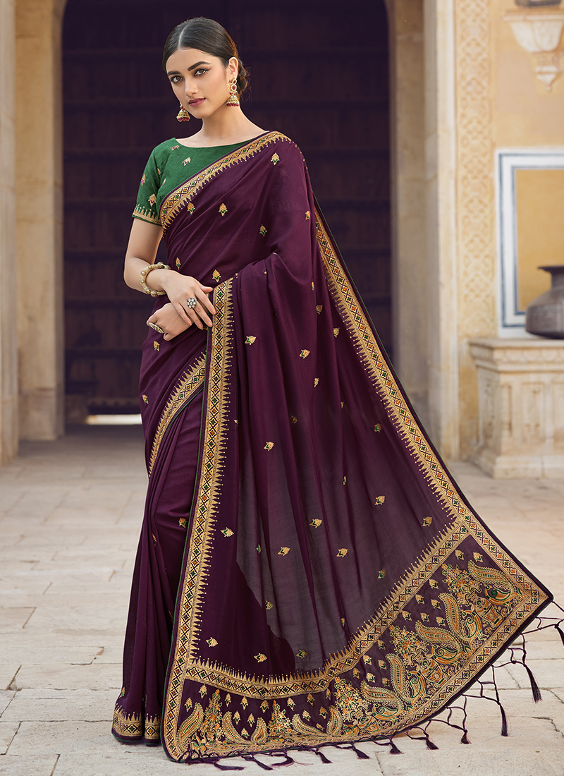 Buy 46/L-2 Size Party Wear Chiffon Sarees Online for Women in USA