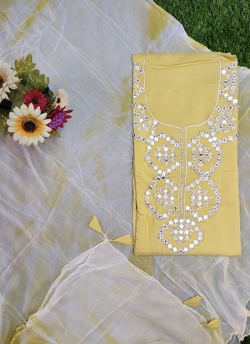 Cotton Slub Designer Suit Dress Material for Girls and Womens – Surat Kapda  Bazaar Hisar Haryana