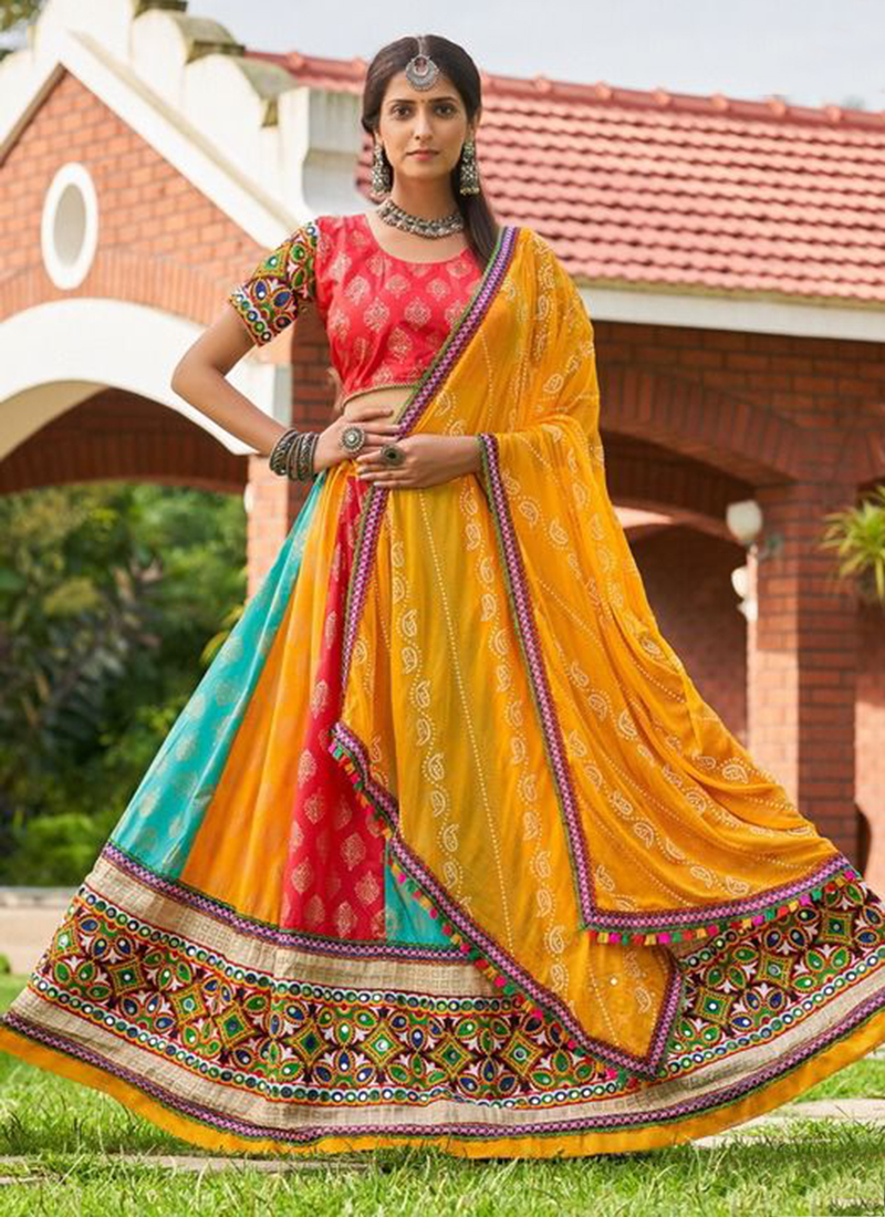 Yellow Maslin Cotton Digital Printed Navratri Lehenga Choli, Navratri  Custome Stitched Lehenga With Dupatta Indian Garba Dress Dandiya Dress -  Etsy